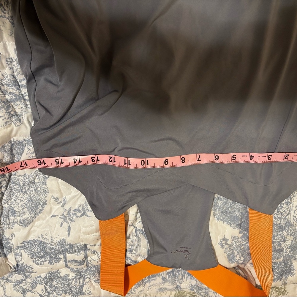 Gap Body Fit sz S Gray Dress with peach Straps - Picture 5 of 15